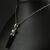 Czarny turmalin (schrol) z perłą - wisior / Amju Designs / Biżuteria / Wisiory