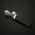 Czarny turmalin (schrol) z perłą - wisior / Amju Designs / Biżuteria / Wisiory