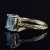 Sky blue Topaz w białym złocie / Amju Designs / Biżuteria / Pierścionki
