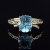 Sky blue Topaz w białym złocie / Amju Designs / Biżuteria / Pierścionki