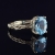 Sky blue Topaz w białym złocie / Amju Designs / Biżuteria / Pierścionki