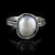 Amju Designs, Biżuteria, Pierścionki, Biała słodkowodna perła pierścionek