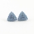 Triangles denim blue / Izziland / Biżuteria / Kolczyki