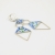 Izziland, Biżuteria, Kolczyki, Geometric wings in blue