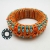 Bransoletka soutache 3D turkusowo-pomaranczowa / Tender December / Biżuteria / Bransolety