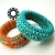 Bransoletka soutache 3D turkusowo-pomaranczowa / Tender December / Biżuteria / Bransolety