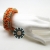 Bransoletka soutache 3D turkusowo-pomaranczowa / Tender December / Biżuteria / Bransolety
