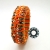 Bransoletka soutache 3D pomarańczowa / Tender December / Biżuteria / Bransolety