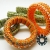 Bransoletka soutache 3D pomarańczowa / Tender December / Biżuteria / Bransolety
