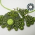 Zielony komplet soutache (wisior, kolczyki) / Tender December / Biżuteria / Komplety