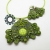 Zielony komplet soutache (wisior, kolczyki) / Tender December / Biżuteria / Komplety