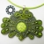 Zielony komplet soutache (wisior, kolczyki) / Tender December / Biżuteria / Komplety