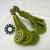 Młode paprotki - kolczyki soutache 3D / Tender December / Biżuteria / Kolczyki