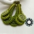Młode paprotki - kolczyki soutache 3D / Tender December / Biżuteria / Kolczyki