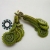 Młode paprotki - kolczyki soutache 3D / Tender December / Biżuteria / Kolczyki