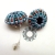 Kolczyki soutache 3D niebiesko-pomarańczowe / Tender December / Biżuteria / Kolczyki