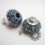 Kolczyki soutache 3D niebiesko-pomarańczowe / Tender December / Biżuteria / Kolczyki