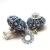 Kolczyki soutache 3D niebiesko-pomarańczowe / Tender December / Biżuteria / Kolczyki