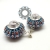 Kolczyki soutache 3D niebiesko-pomarańczowe / Tender December / Biżuteria / Kolczyki