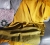 Akrylowy szal XXL w tonacji żółci i zieleni / Tender December / Akcesoria / Szale i chusty