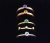 Złoty komplet 5 pierścionków / BIZOE / Biżuteria / Pierścionki