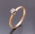 Złoty pierścionek z brylantem / BIZOE / Biżuteria / Pierścionki