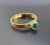 Złoty pierścionek ze szmaragdem / BIZOE / Biżuteria / Pierścionki