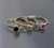 Komplet złotych pierścionków: szafir, rodolit, cytryn  / BIZOE / Biżuteria / Pierścionki