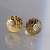 Złote kolczyki z brylantami 8 mm / BIZOE / Biżuteria / Kolczyki