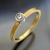 BIZOE, Biżuteria, Pierścionki, Złoty pierścionek z brylantem 0,05 ct VS/H