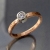 BIZOE, Biżuteria, Pierścionki, Złoty pierścionek z brylantem 0,10 ct VS/H