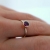 Złoty pierścionek z rodolitem  średnica 5 mm / BIZOE / Biżuteria / Pierścionki