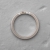 Obrączka / pierścionek z białego złota z 5 brylantami / BIZOE / Biżuteria / Pierścionki