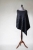 Szare  Poncho z wełny parzonej z aplikacją / Knitwear Factory / Akcesoria / Swetry i poncza