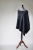 Szare  Poncho z wełny parzonej z aplikacją / Knitwear Factory / Akcesoria / Swetry i poncza