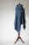 Petrolowe Poncho z wełny merino / Knitwear Factory / Akcesoria / Swetry i poncza
