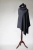 Petrolowe Poncho z wełny merino / Knitwear Factory / Akcesoria / Swetry i poncza