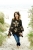 Brązowe Poncho z aplikacją / Knitwear Factory / Akcesoria / Swetry i poncza