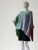Tęczowe poncho wykonane z bawełny i akrylu, gotowe do wysyłki- rainbow poncho / Knitwear Factory / Moda / Swetry i poncza