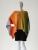 Tęczowe poncho wykonane z bawełny i akrylu, gotowe do wysyłki- rainbow poncho / Knitwear Factory / Moda / Swetry i poncza