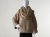Knitwear Factory, Moda, Swetry i poncza, Krótki beżowo-kamelowy pulower z oddzielnym otulaczem, wykonany z kaszmiru, wełny i moheru- camel pullover