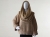 Krótki beżowo-kamelowy pulower z oddzielnym otulaczem, wykonany z kaszmiru, wełny i moheru- camel pullover / Knitwear Factory / Moda / Swetry i poncza