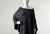 Melanżowe asymetryczne szare poncho z merino superwash, styl unisex- woolen poncho / Knitwear Factory / Moda / Swetry i poncza