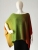 Kolorowe poncho wykonane z bawełny i akrylu, gotowe do wysyłki- colorful poncho / Knitwear Factory / Moda / Swetry i poncza