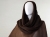 Brązowe poncho z otulaczem, wykonane z mohairu, gotowe do wysyłki- brown poncho / Knitwear Factory / Moda / Swetry i poncza