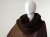 Brązowe poncho z otulaczem, wykonane z mohairu, gotowe do wysyłki- brown poncho / Knitwear Factory / Moda / Swetry i poncza