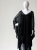 Lniane czarne poncho-tunika, gotowe do wysyłki- linen poncho / Knitwear Factory / Moda / Swetry i poncza