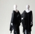 Lniane czarne poncho-tunika, gotowe do wysyłki- linen poncho / Knitwear Factory / Moda / Swetry i poncza