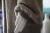 Beżowy kardigan z alpaki, kid moheru i błyszczącej złotej nitki- alpaca cardigan / Knitwear Factory / Moda / Swetry i poncza