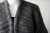 Melanżowy szary długi sweter- kardigan wykonany z wełny, alpaki i moheru- womens alpaca sweater / Knitwear Factory / Moda / Swetry i poncza